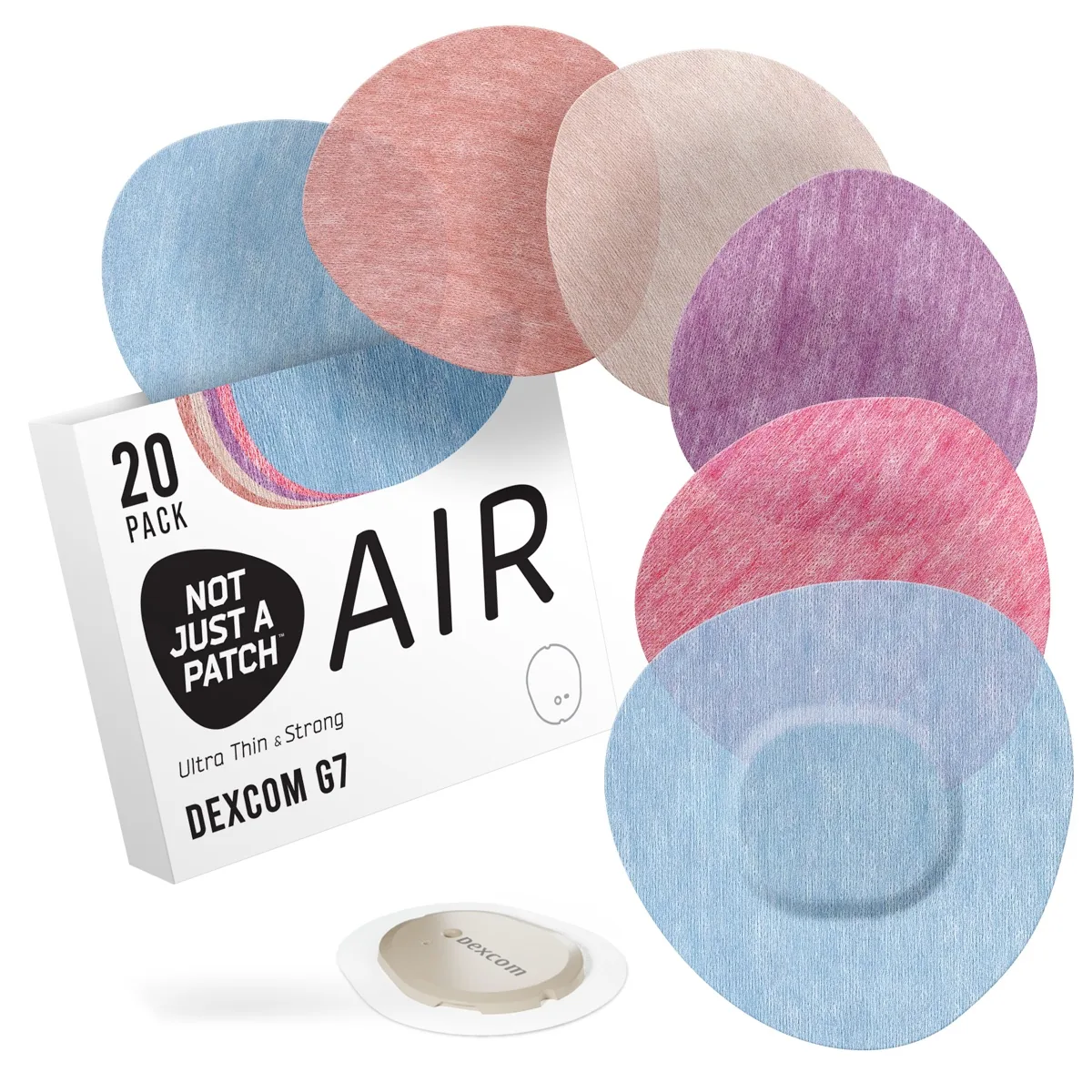 Not Just a Patch Air multipack for Dexcom G7 shown by the manufacturer